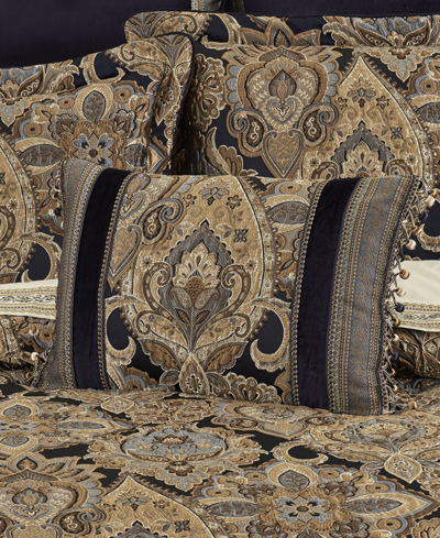 J Queen New York Amara Boudoir Decorative Pillow, 14" X 20" In Indigo