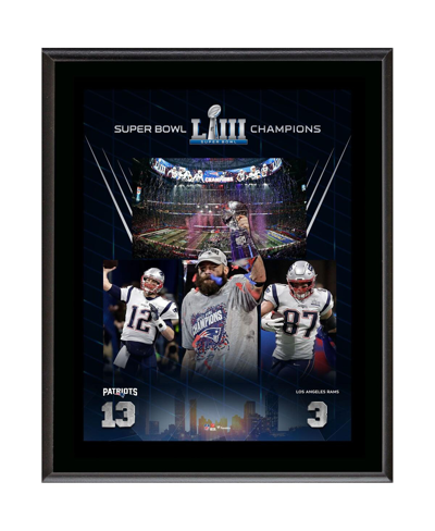 Shop Fanatics Authentic New England Patriots 10.5" X 13" Super Bowl Liii Champions Sublimated Plaque In Multi