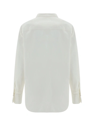 Shop Chloé Knot Button Shirt In Buttercream