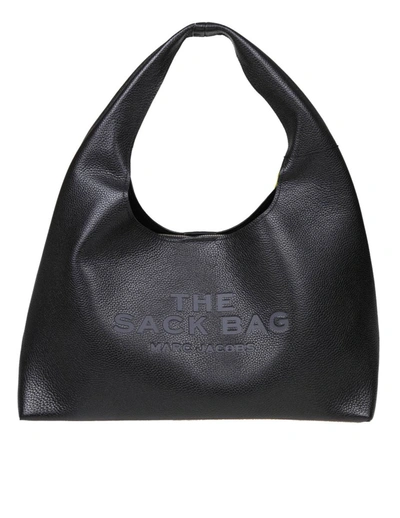 Shop Marc Jacobs Soft Leather Shoulder Bag In Black