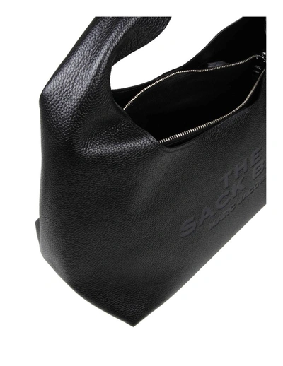 Shop Marc Jacobs Soft Leather Shoulder Bag In Black