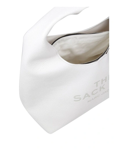 Shop Marc Jacobs Soft Leather Shoulder Bag In White