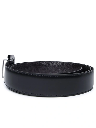 Shop Ferragamo Salvatore  Black Leather Belt