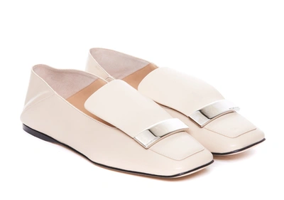 Shop Sergio Rossi Flat Shoes In White