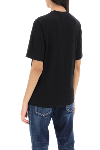 Shop Dsquared2 Icon Crew-neck T-shirt In Black White (black)