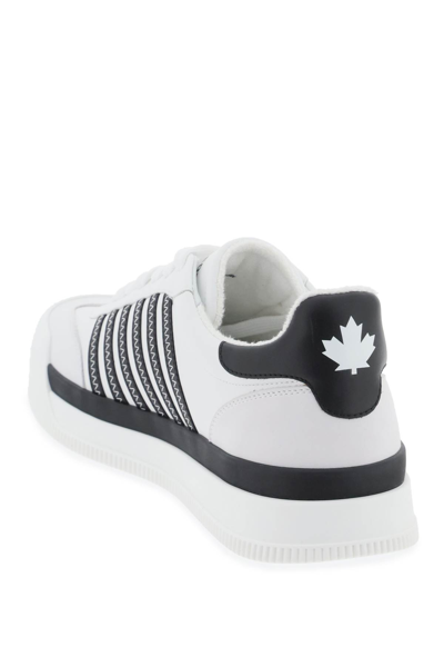 Shop Dsquared2 New Jersey Sneakers In White Black (white)