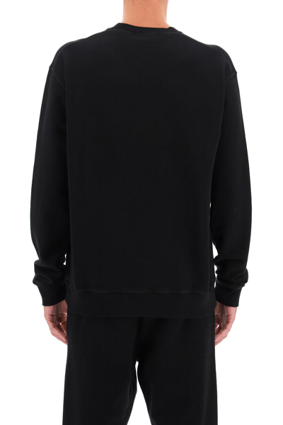 Shop Dsquared2 Icon Crew-neck Sweatshirt In Black White (black)