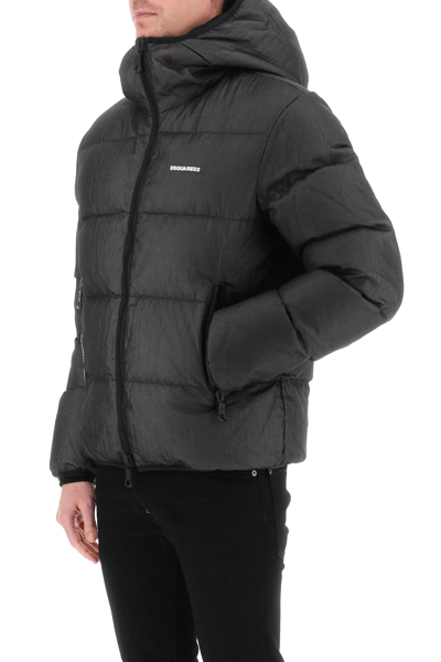 Shop Dsquared2 Ripstop Puffer Jacket In Black (black)