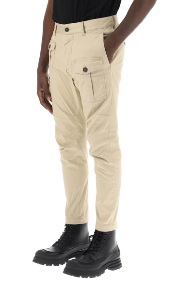 Shop Dsquared2 Sexy Cargo Pants In Stone (beige)