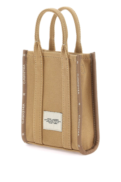 Shop Marc Jacobs The Jacquard Mini Tote Bag In Camel (beige)