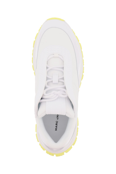 Shop Marc Jacobs The Lazy Runner Sneakers In White Yellow (white)