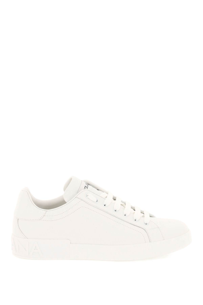 Shop Dolce & Gabbana New Roma Sneakers In Bianco (white)
