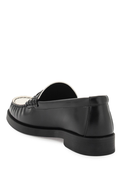 Shop Jimmy Choo Addie Loafers In Black Latte (black)