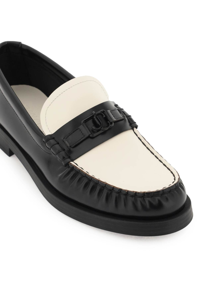 Shop Jimmy Choo Addie Loafers In Black Latte (black)