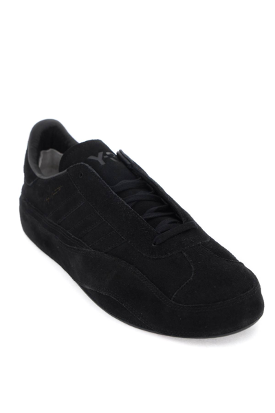 Shop Y-3 Gazzelle Sneakers In Black Black Black (black)