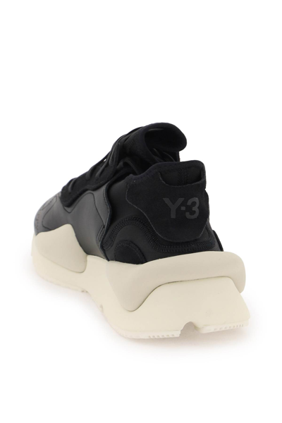 Shop Y-3 Kaiwa Sneakers In Black Owhite Cbrown (black)