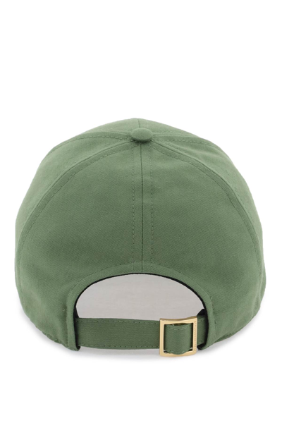 Shop Stella Mccartney Embroidered Baseball Cap In Sea Green (green)