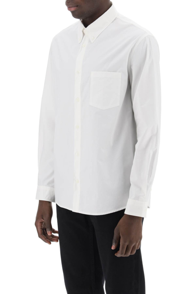 Shop Apc Edouard Button-down Shirt In White (white)