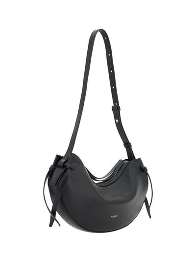 Shop Yuzefi 'fortune Cookie' Black Leather Bag