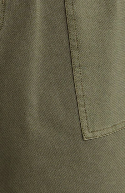 Shop Treasure & Bond Stretch Organic Cotton Shorts In Olive Night