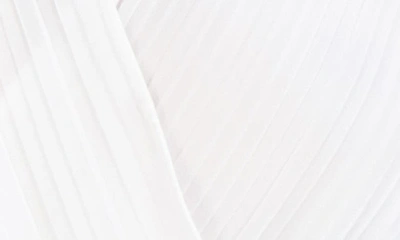 Shop Bcbg New York Pleat Surplice V-neck Long Sleeve Blouse In Marshmallow
