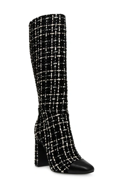 Steve Madden Ally Cap Toe Knee High Boot In Black Mult