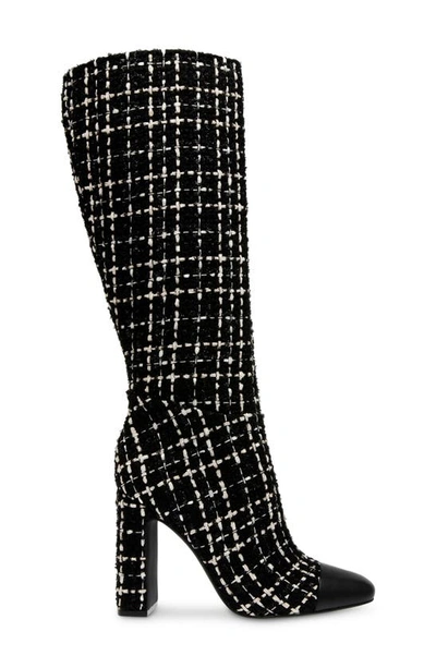 Steve Madden Ally Cap Toe Knee High Boot In Black Mult