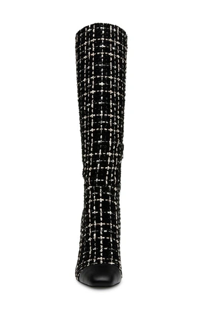 Steve Madden Ally Cap Toe Knee High Boot In Black Mult
