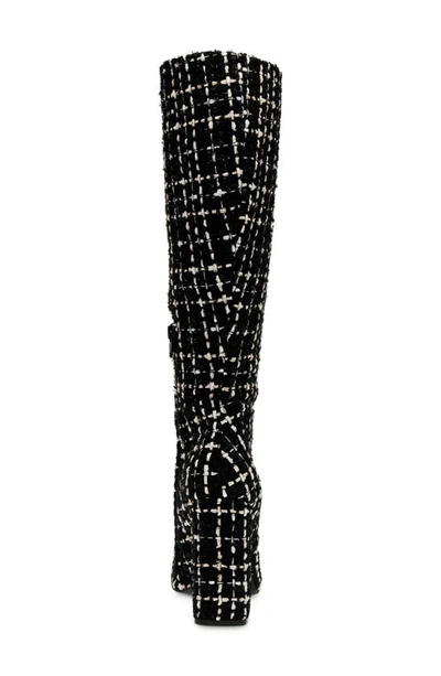 Steve Madden Ally Cap Toe Knee High Boot In Black Mult