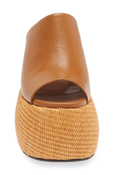 Shop Simon Miller Bubble Wedge Platform Sandal In Toffee/ Natural