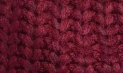 Nine West Rib Knit Panama Hat In Wine