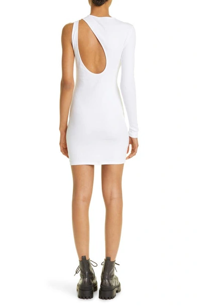 Shop K.ngsley Gender Inclusive R4 Long Sleeve Knit Cutout Dress In White