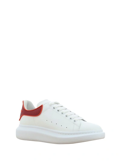 Shop Alexander Mcqueen Sneakers In White/ro.red/sca Red