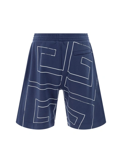 Shop Givenchy Bermuda Shorts In Deep Blue