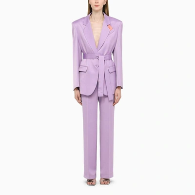 Hebe Studio Lilac Viscose The Lover Blazer In Green