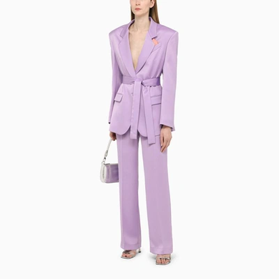 Hebe Studio Lilac Viscose The Lover Blazer In Green