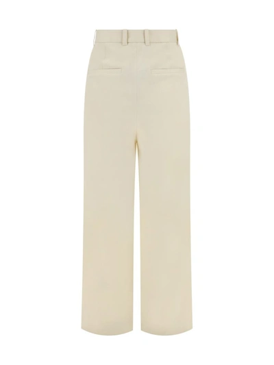 Shop Loulou Studio Pants In Frost Ivory