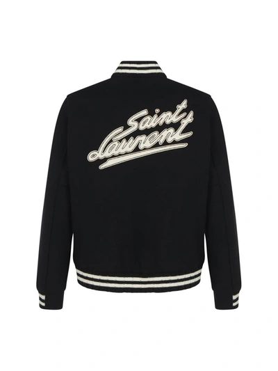 Shop Saint Laurent Jackets In Noir