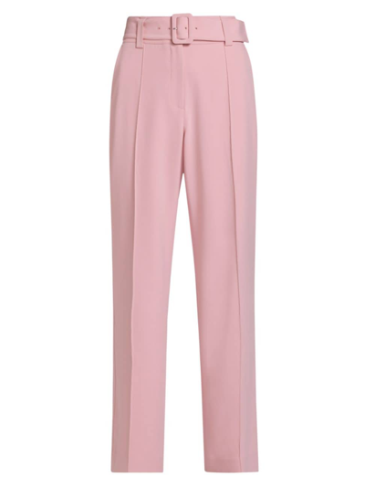 Shop Elie Tahari Women's The Baylor Belted Pants In Tailor Pink