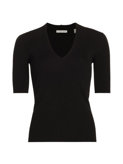 Shop Elie Tahari Women's The Darra V-neck Sweater In Noir