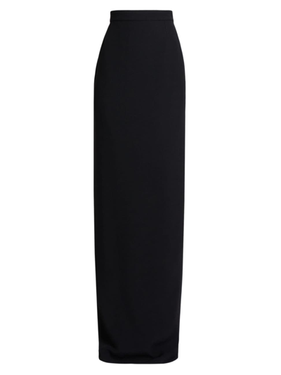 Shop Nina Ricci Women's Cady Floor-length Skirt In Black