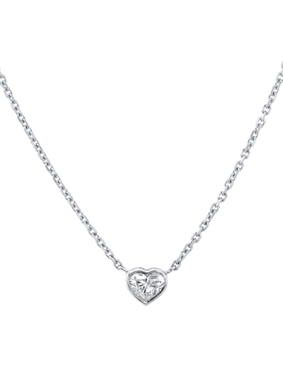 Shop Anita Ko Women's Sterling Silver & 0.40 Tcw Diamond Pendant Necklace In White Gold