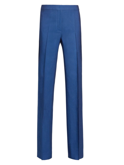 Shop Santorelli Women's Amara Straight-leg Pants In Electric Blue