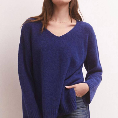 Shop Z Supply Modern Sweater In Blue