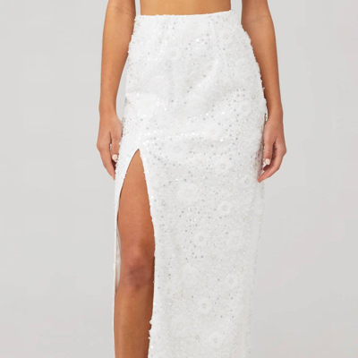 Shop Show Me Your Mumu Love Letter Skirt In White