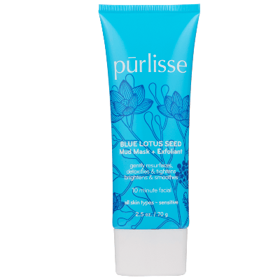 Shop Purlisse Blue Lotus Seed Mud Mask + Exfoliant