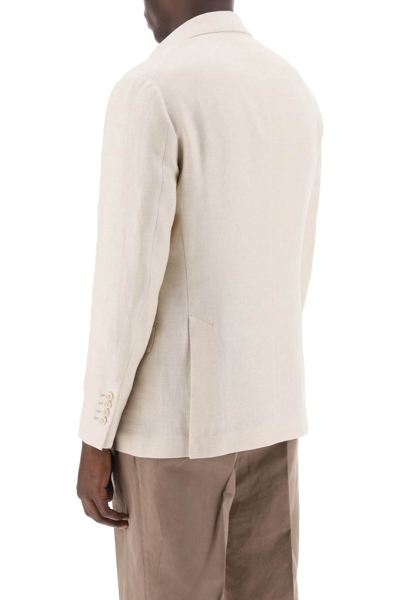 Shop Brunello Cucinelli Cavallo Deconstructed Single-breasted Jacket In Sabbia (beige)