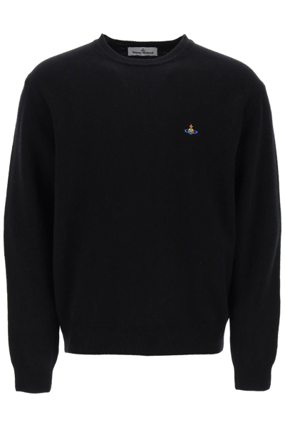 Shop Vivienne Westwood Alex Merino Wool Sweater In Black (black)