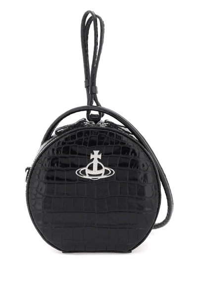 Shop Vivienne Westwood Hattie Handbag In Black (black)