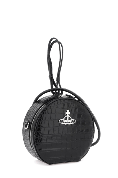 Shop Vivienne Westwood Hattie Handbag In Black (black)